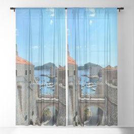 Dubrovnik Old Town , Croatia Sheer Curtain