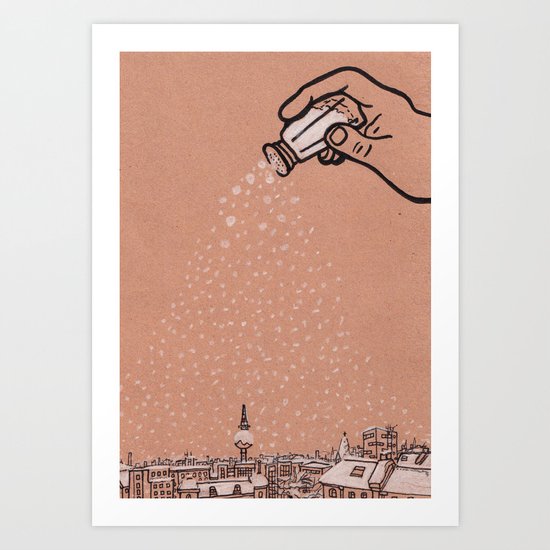 Let It Snow Art Print