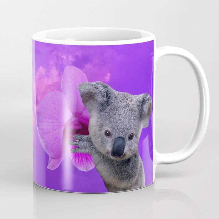 Koala and Orchid Coffee Mug