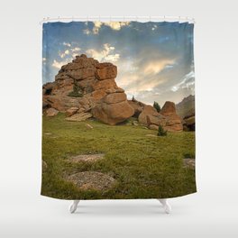 Amazing Rock Formations of the Tarryall Mountains  Shower Curtain
