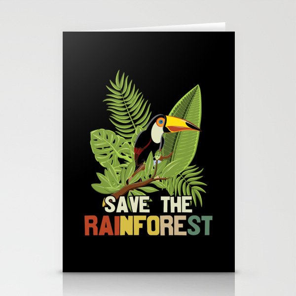 Save The Rainforest Stationery Cards