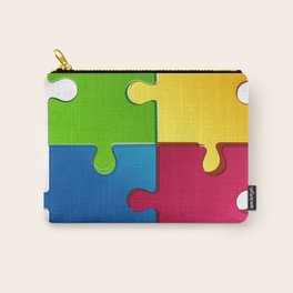 Colorful Jigsaw Carry-All Pouch