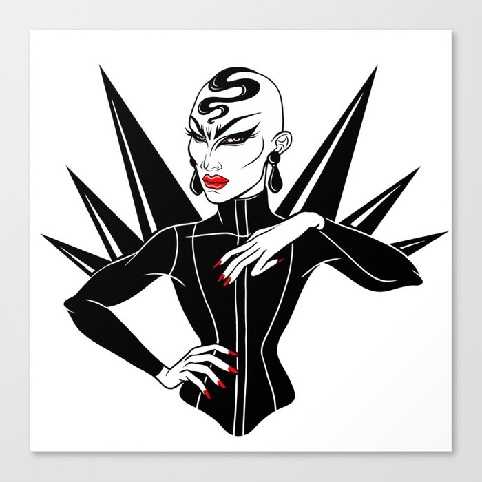 Sasha Velour, RuPaul's Drag Race Queen Canvas Print by kryvanos