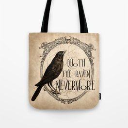 Quoth the Raven Nevermore Tote Bag