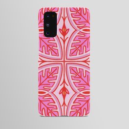 Pretty Pink Tropical Leaf Android Case