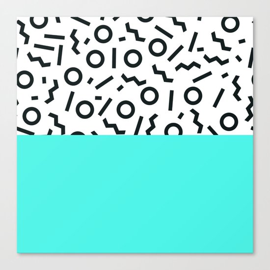 Memphis pattern 43 Canvas Print