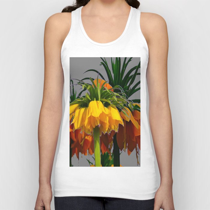 YELLOW CROWN IMPERIAL WATERCOLOR  FLOWERS Tank Top