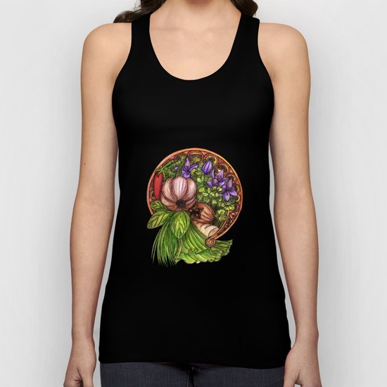 Art nouveau vegetables Unisex Tank Top