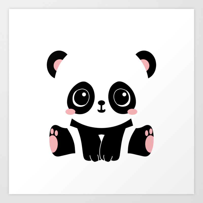 Cute Baby Panda Art Print By Norcalprint Society6