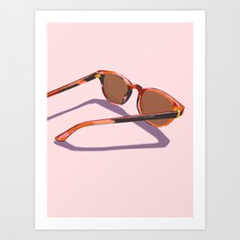 Lens | Minimalist Sunglass Illustration  Art Print
