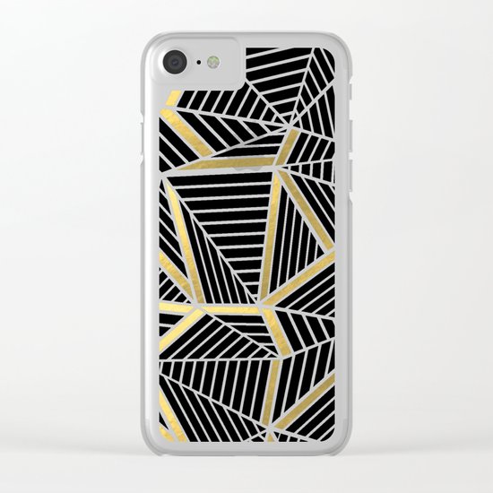 Ab 2 Silver and Gold Clear iPhone Case
