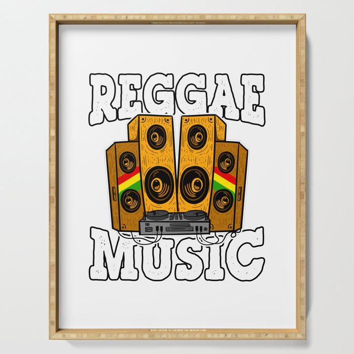  Reggae Music Gifts For Jamaica and Rasta Lovers Serving Tray