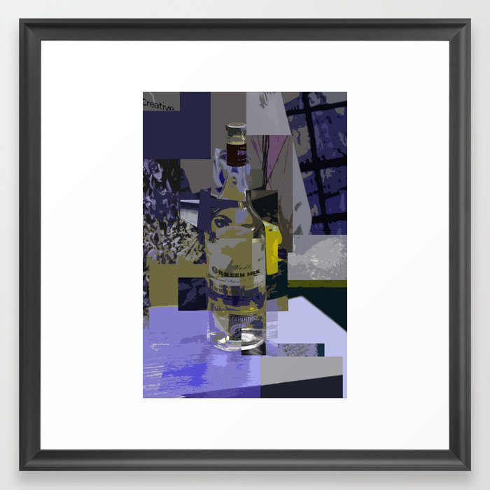 On The Table Yellow Framed Art Print