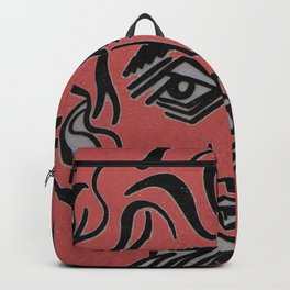 Nymph Backpack | Sky, Typography, Digital, Popart, Pastel, Digitalart, Artist, Avantgarde, Drawing, Lineart 