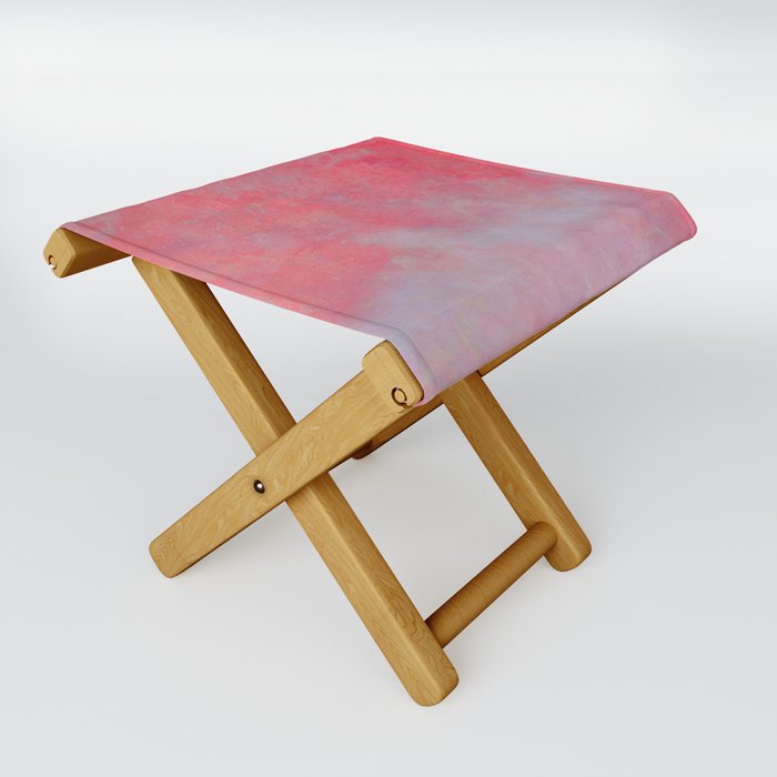 Rose Red Folding Stool