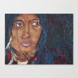 TIBETAN WOMAN Canvas Print