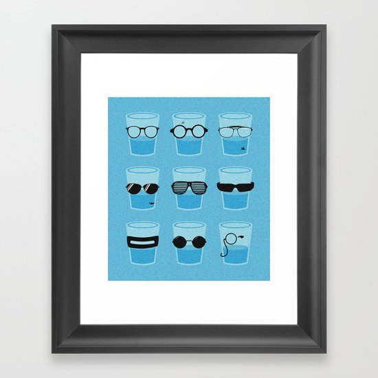 Glasses Framed Art Print