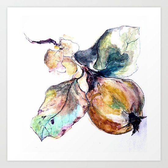 Study of a Pear Art Print