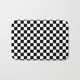 Checker (Black & White Pattern) Bath Mat