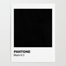 Black Pantone Poster