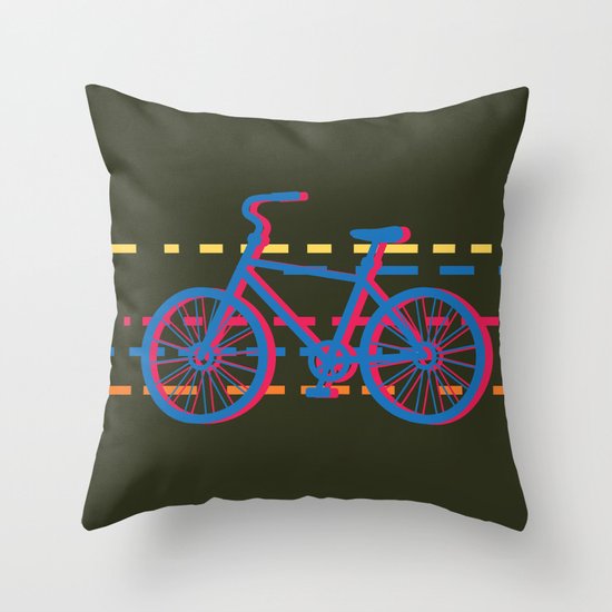 bicycle Throw Pillow