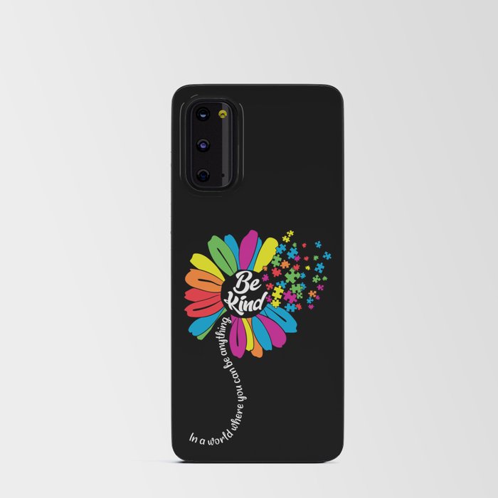 Be Kind Autism Awareness Sunflower Android Card Case