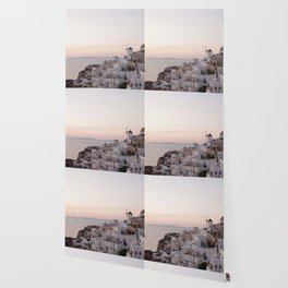 Dreamy Santorini Sunset #1 #wall #art #society6 Wallpaper