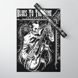 Blues to the Bone Rockabilly Wrapping Paper