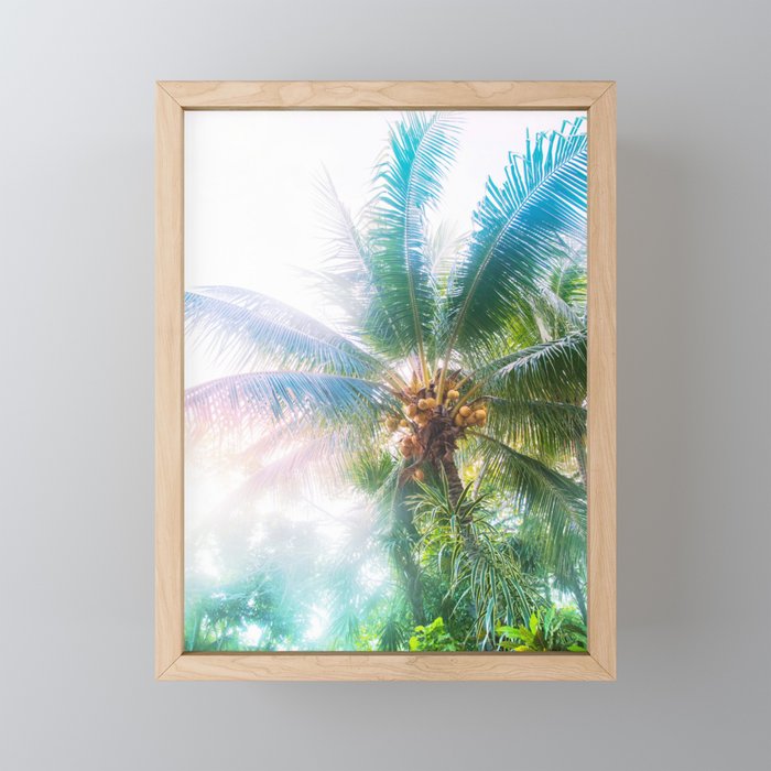 Mexican Palm Tree Vibes #1 #tropical #wall #art #society6 Framed Mini Art Print