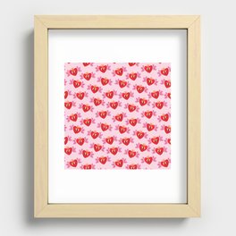 Cute Heart Valentine Love Sign Recessed Framed Print