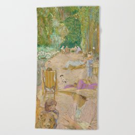 Edouard Vuillard Aux Pavillons à Cricqueboeuf Beach Towel