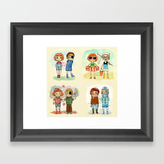 Seasons Framed Art Print