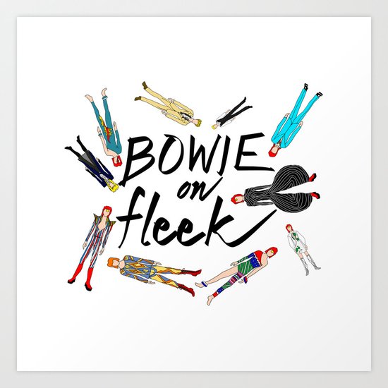 BOWIE on Fleek Art Print