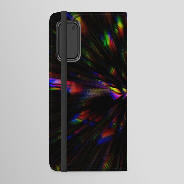 Digital motion glitch lines Android Wallet Case