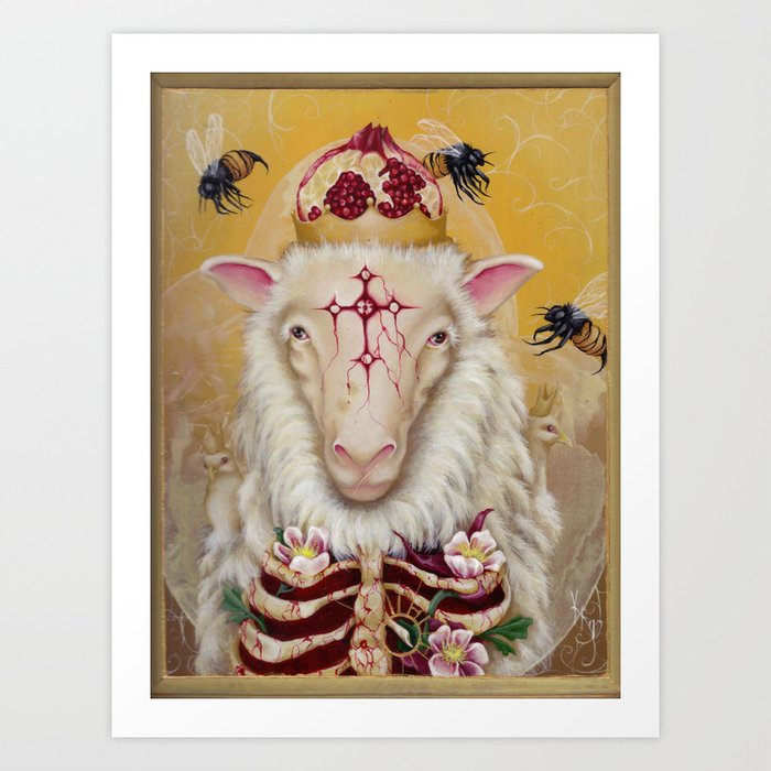 Sheep Go To Heaven Art Print