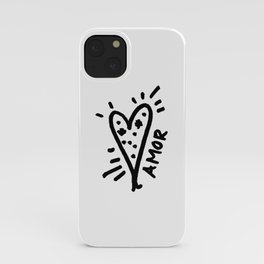 Amor (black) - Letras  iPhone Case