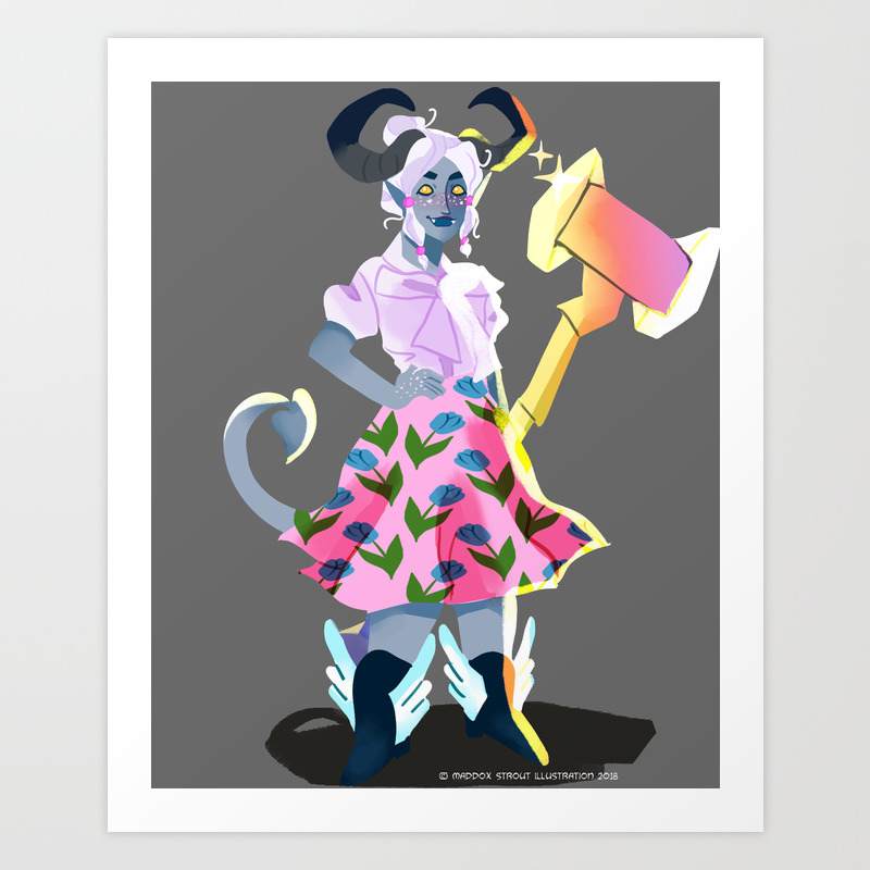 Hexblade Warlock Lilith Art Print By Maddsterpiece Society6 Others forgo such arms, content to weave the dark magic of that plane into their spellcasting. hexblade warlock lilith art print by maddsterpiece