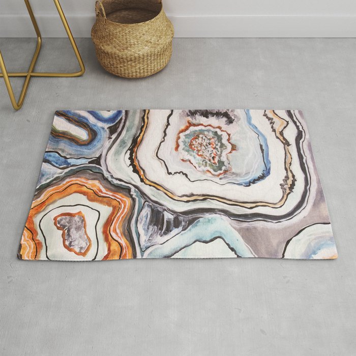 Geode Agate Stone Nature Rug By Codyyjohnson Society6
