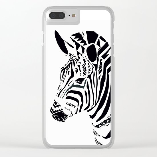 ZEBRA MOSAIC Clear iPhone Case