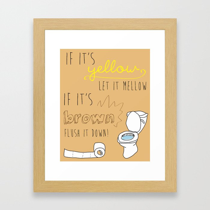 If It's Yellow picture Framed Art Print