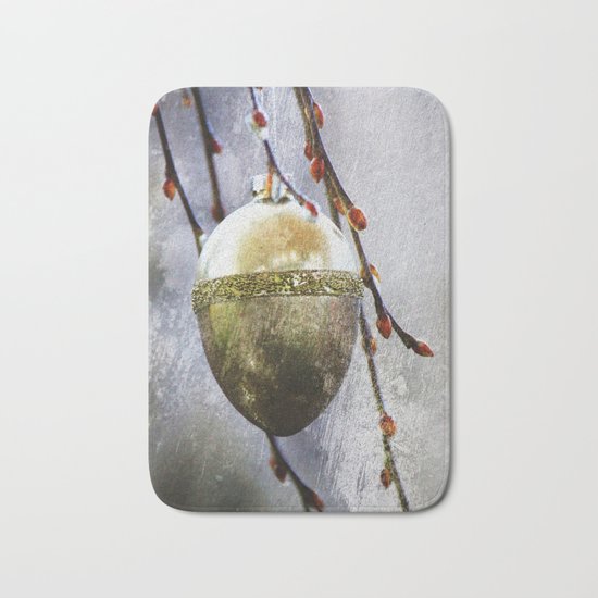 Golden easter egg Bath Mat