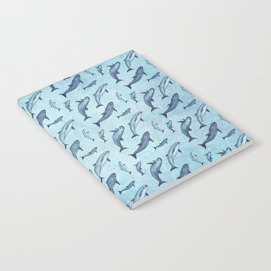 Pattern: Sea of Vaquita Notebook