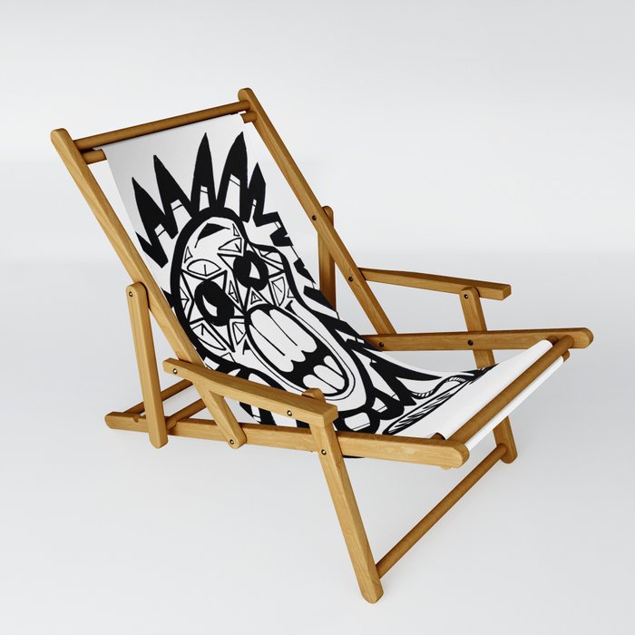 Skull Flower Sling Chair