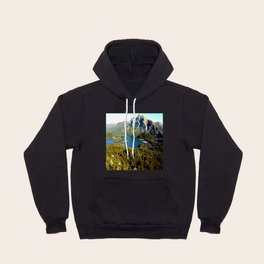 Breathtaking Aerial Mountain View Photography With Blue Water Body Hoody
