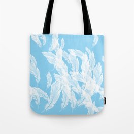 Baby blue feathers Tote Bag