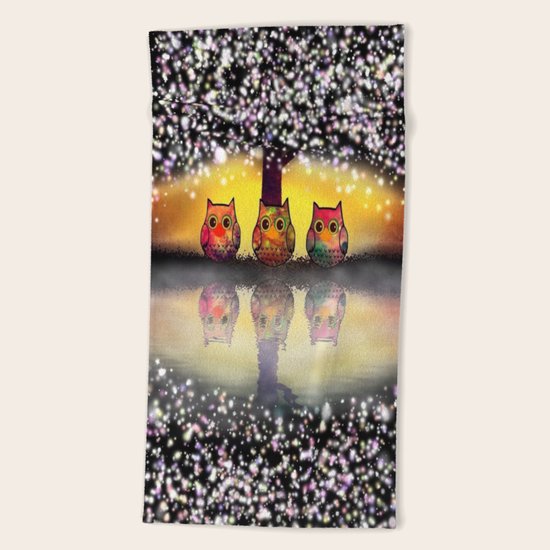 owl-262 Beach Towel