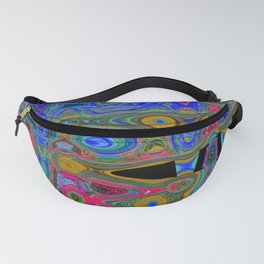 Today Fanny Pack | Bazaar, Neoncolors, Pop Art, Neon, Psychedelic, Blacklight, Digital, Pattern, Massconfusion, Abstract 