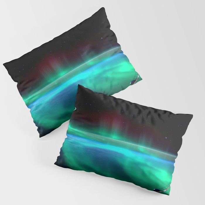 Aurora Borealis Over Earth Pillow Sham