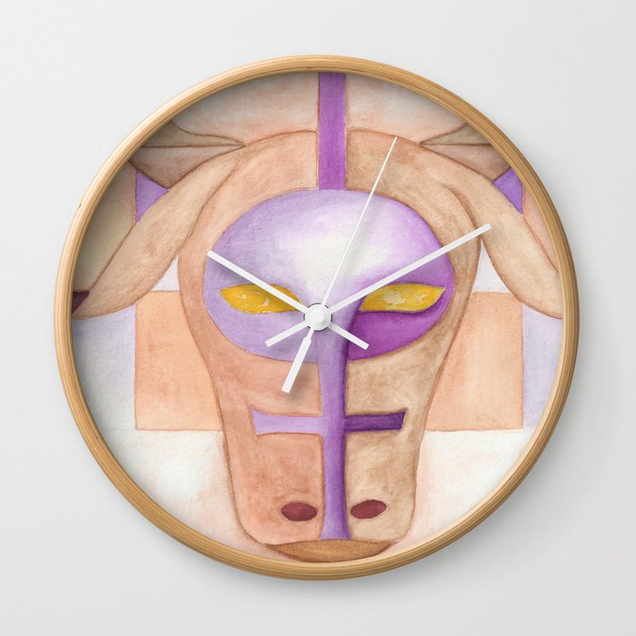 Taurus Zodiac Artwork Wall Clock