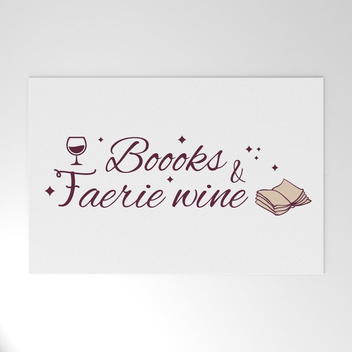 Books & faerie wine Welcome Mat